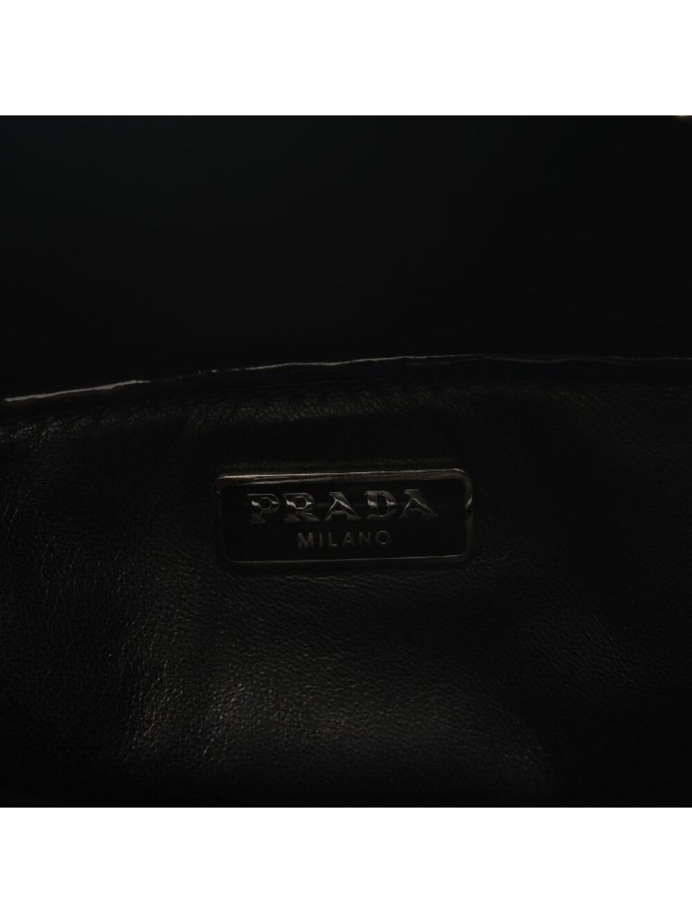 Prada Shoulder Bag Flower Motif Patent Leather - Picture 9 of 10